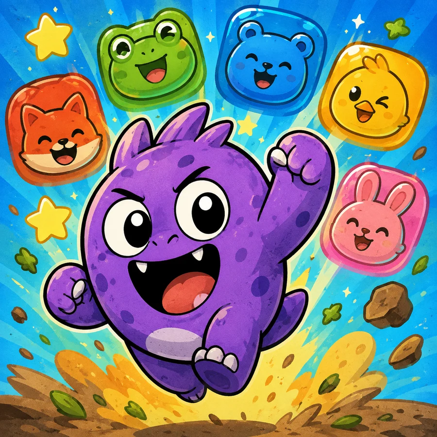 ภาพปกเกม จับคู่สัตว์น้อย 3