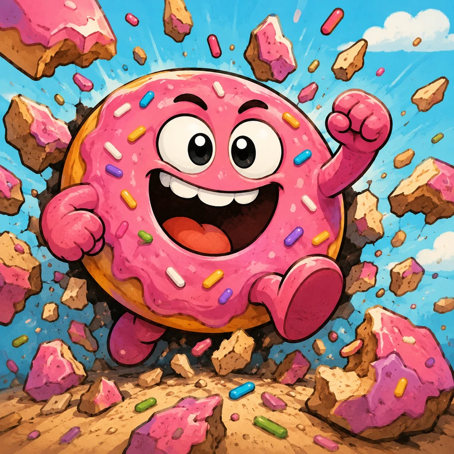 ภาพปกเกม ตำนานโดนัทถล่มทลาย