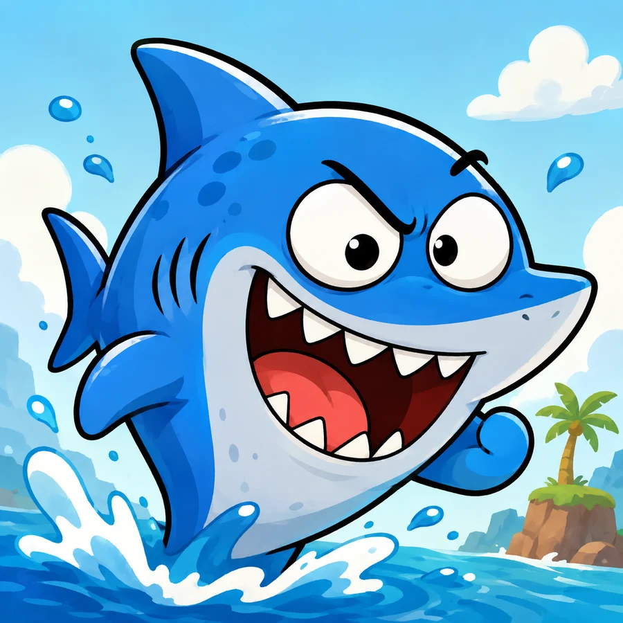 ภาพปกเกม ฉลามคลั่ง