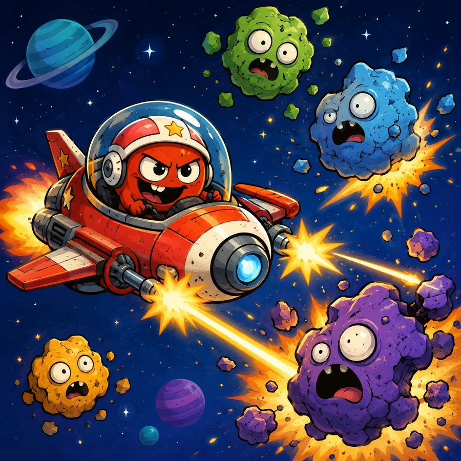 ภาพปกเกม กวาดล้างอวกาศ